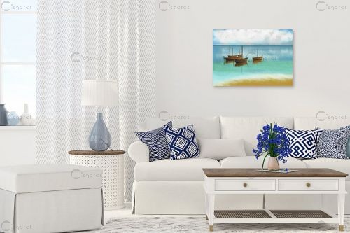 שלווה - Artpicked - תמונות ים ושמים לסלון אלמנטים מהים  - מק''ט: 330374