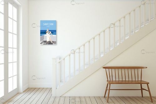 סנטוריני יוון – Omar Escalante | תמונה לקיר בסגנון מודרני