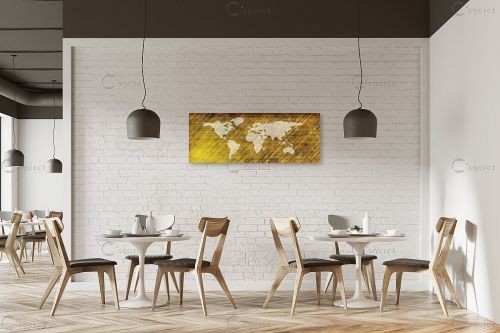 מפת עולם מעוצבת – מפות העולם | תמונה לקיר