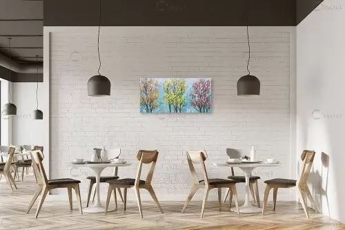 שלכת בשלושה צבעים – Artpicked Modern | תמונה לקיר בסגנון מודרני