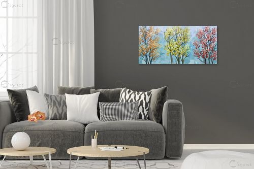 שלכת בשלושה צבעים – Artpicked Modern | תמונה לקיר בסגנון מודרני