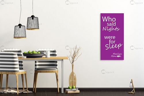 Nights were for sleep - מסגרת עיצובים - מדבקות קיר משפטי השראה טיפוגרפיה דקורטיבית  - מק''ט: 240686