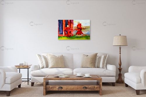 #0014 נזירים טיבטים – Clara Zack | תמונה לקיר בסגנון מודרני