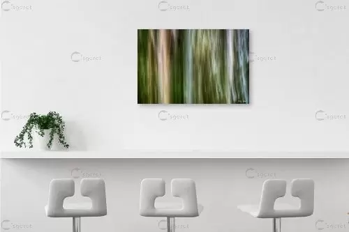 ביער ראש העין 1 - אורלי גור - תמונות לסלון מודרני אבסטרקט פרחוני ובוטני תמונות בחלקים  - מק''ט: 281277