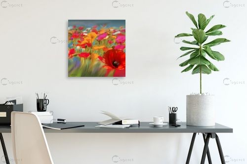 שדה כלניות – בתיה שגיא | תמונה לקיר בסגנון קלאסי