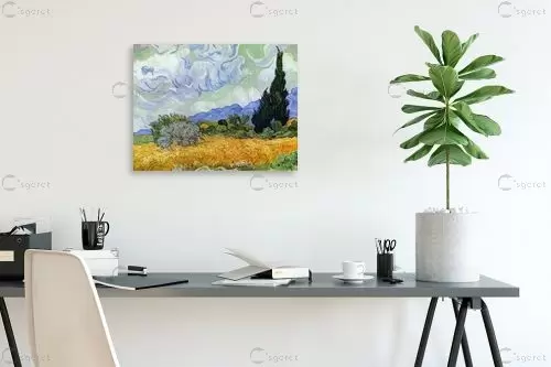 שדה חיטה עם ברושים – וינסנט ואן גוך | תמונה לקיר