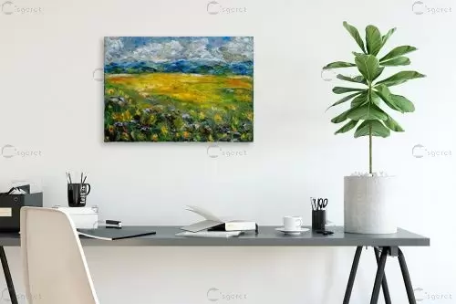 שדות – שולי חיימזון | תמונה לקיר בסגנון כפרי