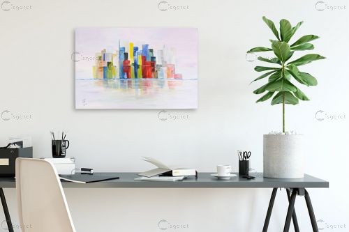 השתקפות – רינה יניב | תמונה לקיר בסגנון מופשט
