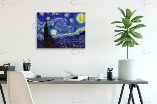 ליל כוכבים Starry night – וינסנט ואן גוך | תמונה לקיר בסגנון קלאסי