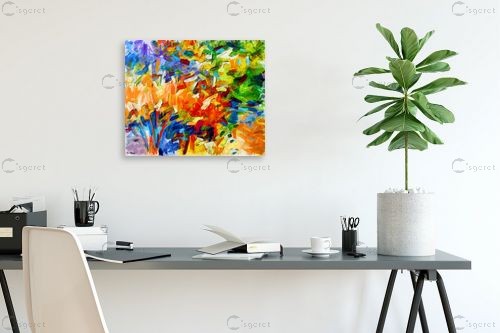 חגיגה צבעונית – בן רוטמן | תמונה לקיר בסגנון מודרני