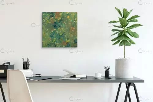 תלתלי צבע - אירית שרמן-קיש - תמונות לסלון רגוע ונעים אבסטרקט רקעים צורות תבניות מופשטות  - מק''ט: 301813