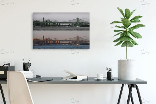 גשר ברוקלין - אלי נגר - תמונות אורבניות לסלון  - מק''ט: 320306