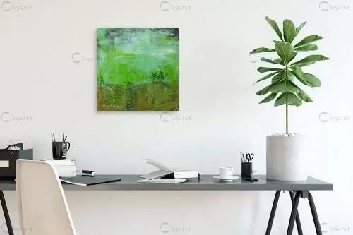 שדות ירוקים - ורד אופיר - תמונות לסלון מודרני  - מק''ט: 365594