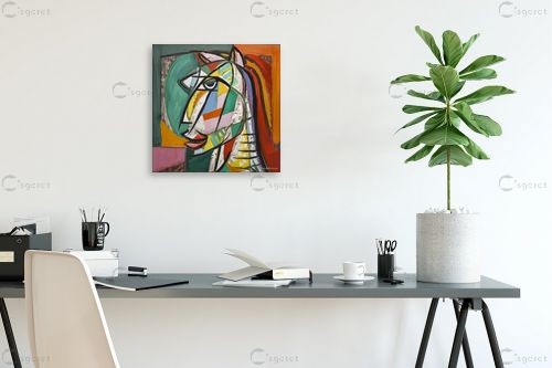 דיוקן סוס אבסטרקטי – יובל אמיר | תמונה לקיר בסגנון מודרני