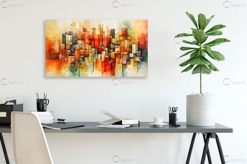 מבנים עירוניים – אמיר וינברגר | תמונה לקיר בסגנון מודרני