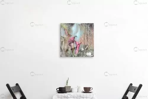 pink blooming - נעמי פוקס משעול - תמונות וינטג' לסלון נוף וטבע מופשט  - מק''ט: 112852