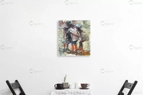 ממתיקות סוד - בן רוטמן - תמונות לסלון מודרני איור רישום בצבע  - מק''ט: 211951