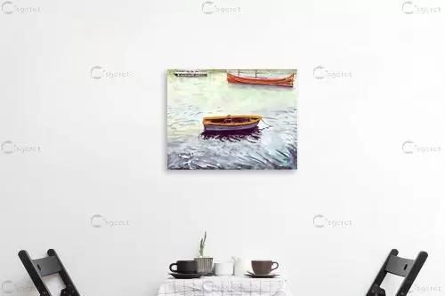 סירות דייגים - חיה וייט - צבעי מים  - מק''ט: 213274