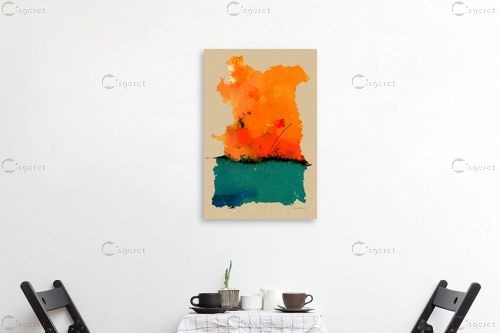 יום חדש - איש גורדון - תמונות צבעוניות לסלון אבסטרקט מודרני  - מק''ט: 278254