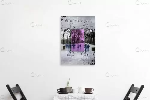 Winter Journey - רוזה לשצ'ינסקי - תמונות אורבניות לסלון טיפוגרפיה דקורטיבית  - מק''ט: 279299