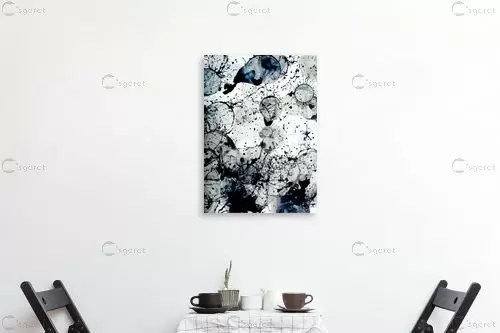 חורף כחול - Artpicked - תמונות לחדר רחצה ספא אבסטרקט מודרני  - מק''ט: 332532