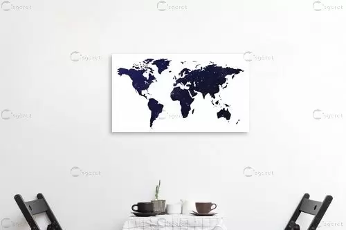 מפת עולם כוכבים - מפות העולם - מפות מופשטות  - מק''ט: 351159