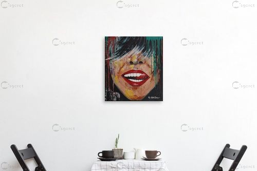 חיוך שובב - רוני רות פלמר - תמונות רומנטיות לחדר שינה ציורי שמן  - מק''ט: 425757