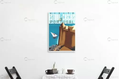 פורטוגל רטרו - Artpicked Modern - תמונות וינטג' לסלון פוסטרים בסגנון וינטג' כרזות וינטג' של מקומות בעולם  - מק''ט: 438970