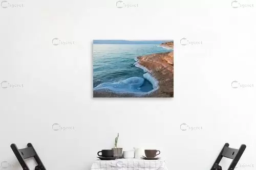 חוף ים המלח - ורד גלעדי - תמונות ים ושמים לסלון נופים יפים  - מק''ט: 439579