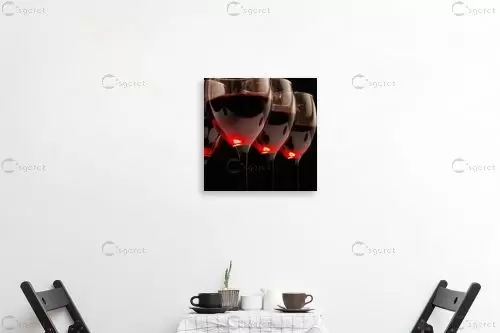 יין אדום לחיים II - Artpicked - תמונות רומנטיות לחדר שינה מופשט מינימליסטי סטים בסגנון מודרני  - מק''ט: 440780