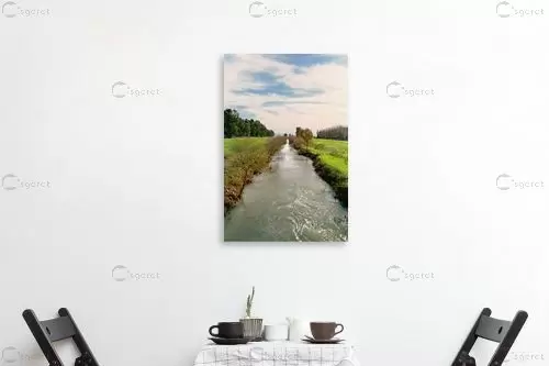 סתיו על גדות נהר הירדן - מיכל פרטיג - תמונות לסלון כפרי  - מק''ט: 57158