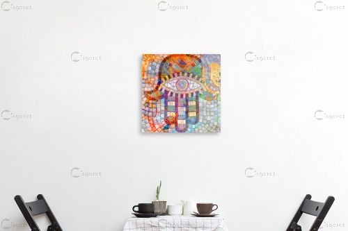 ציפורי מזל - נעמי פוקס משעול - תמונות צבעוניות לסלון מדיה מעורבת מיקס מדיה  - מק''ט: 57347