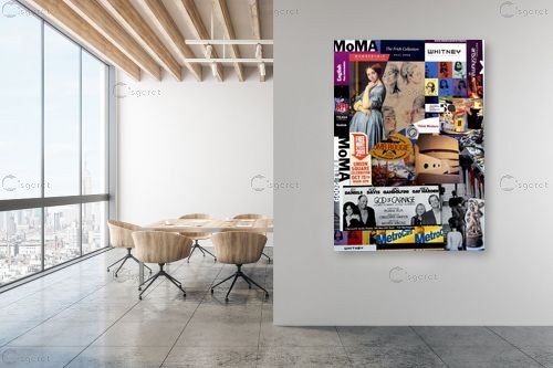 ניו יורק - דוד סלע - תמונות אורבניות לסלון מדיה מעורבת מיקס מדיה  - מק''ט: 114183