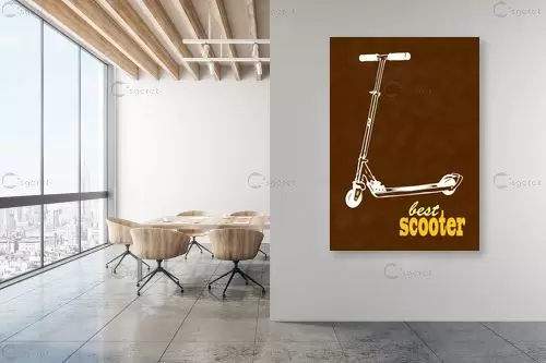 Scooter - מסגרת עיצובים - תמונות לחדר שינה נוער  - מק''ט: 241141