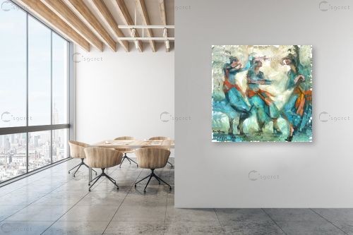שמחת חיים – בן רוטמן | תמונה לקיר בסגנון מודרני