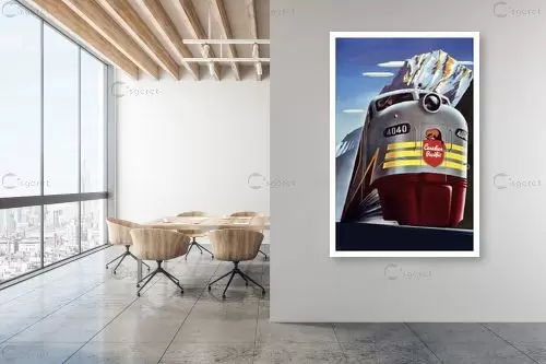 Canadian Pacific - Artpicked Modern - תמונות וינטג' לסלון חדרי ילדים כרזות וינטג' של מקומות בעולם  - מק''ט: 438947