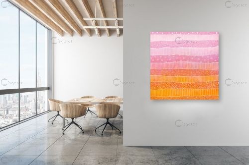 pink and orange dream – ורדה ליבני | תמונה לקיר בסגנון מודרני