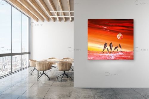 משפחה בתאילנד – איל מלק | תמונה לקיר בסגנון מופשט