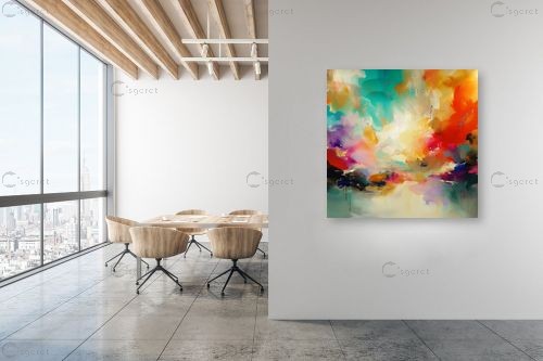 פרחים בטבע  – יניב גרינברג | תמונה לקיר בסגנון מופשט