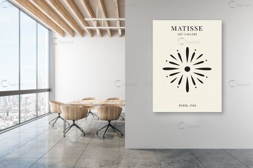 מאטיס 89 - אנרי מאטיס - תמונות לסלון רגוע ונעים סטים בסגנון גיאומטרי  - מק''ט: 464243