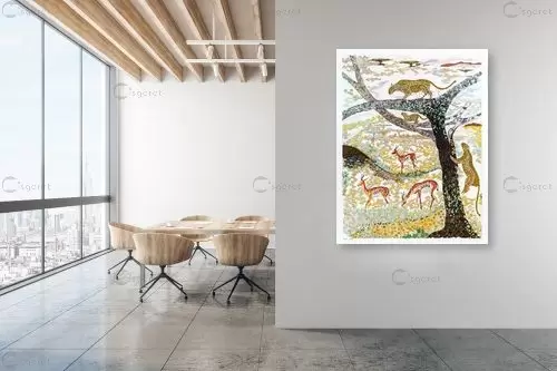 צייד הנמר - סוואנה – נתי אורן | תמונה לקיר