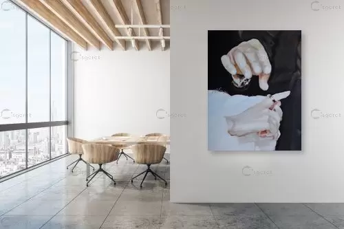 קידושין – חני הולצמן | תמונה לקיר בסגנון ריאליסטי