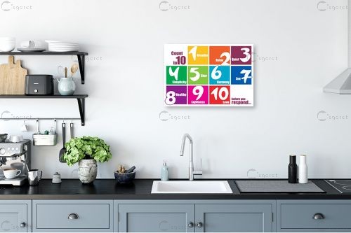 Funny Numbers – מסגרת עיצובים | תמונה לקיר בסגנון מודרני