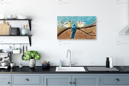 גוזלים – מזל בוכריס | תמונה לקיר בסגנון מודרני