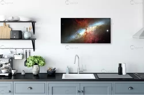 Starburst Galaxy - חלל – Artpicked- space | תמונה לקיר בסגנון מודרני