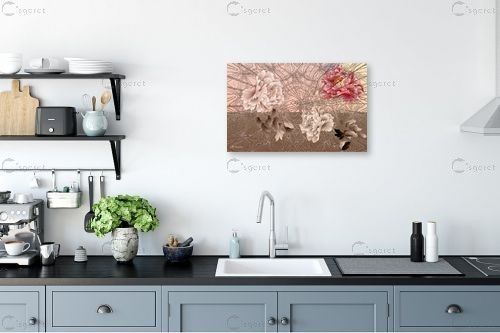 קורי עכביש - רעיה גרינברג - תמונות לסלון רגוע ונעים תבניות של פרחים וצמחים  - מק''ט: 333524