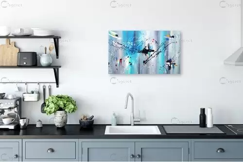 מרחב טורקיז – יעל ארט | תמונה לקיר בסגנון מודרני