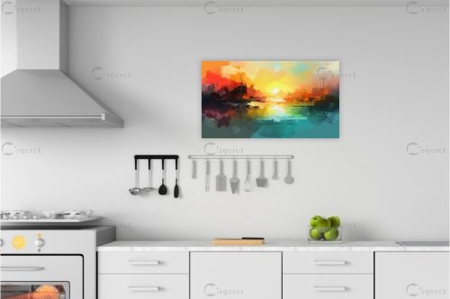 סירה בשקיעה – יניב גרינברג | תמונה לקיר בסגנון מודרני