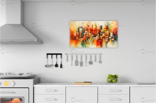 מבנים עירוניים – אמיר וינברגר | תמונה לקיר בסגנון מודרני