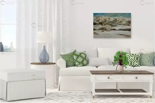 נוף חורפי – שולי חיימזון | תמונה לקיר בסגנון כפרי